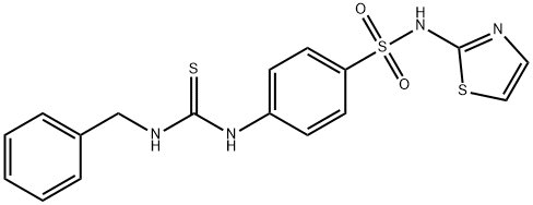 1-benzyl-3-[4-(1,3-thiazol-2-ylsulfamoyl)phenyl]thiourea Struktur