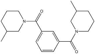 [3-(3-methylpiperidine-1-carbonyl)phenyl]-(3-methylpiperidin-1-yl)methanone Struktur