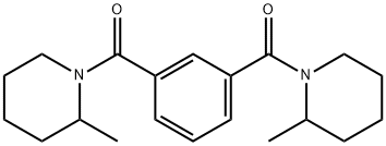 [3-(2-methylpiperidine-1-carbonyl)phenyl]-(2-methylpiperidin-1-yl)methanone Struktur