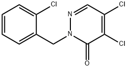 4,5-dichloro-2-[(2-chlorophenyl)methyl]pyridazin-3-one Struktur