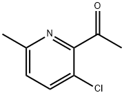 1-(3-Chloro-6-methyl-pyridin-2-yl)-ethanone Struktur