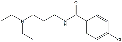 4-chloro-N-[3-(diethylamino)propyl]benzamide Struktur