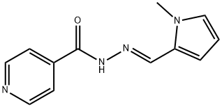 N-[(E)-(1-methylpyrrol-2-yl)methylideneamino]pyridine-4-carboxamide Struktur