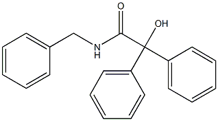 N-benzyl-2-hydroxy-2,2-diphenylacetamide Struktur