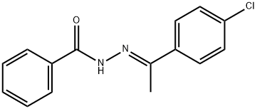 N-[(E)-1-(4-chlorophenyl)ethylideneamino]benzamide Struktur