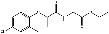 ethyl 2-[2-(4-chloro-2-methylphenoxy)propanoylamino]acetate Struktur