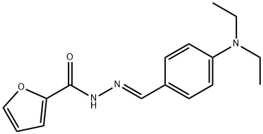 N-[(E)-[4-(diethylamino)phenyl]methylideneamino]furan-2-carboxamide Struktur