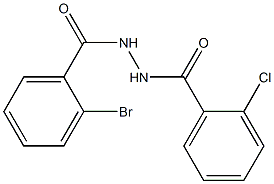 N'-(2-bromobenzoyl)-2-chlorobenzohydrazide Struktur