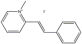 1-methyl-2-[(E)-2-phenylethenyl]pyridin-1-ium iodide Structure