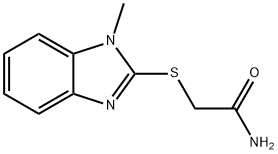 2-(1-methylbenzimidazol-2-yl)sulfanylacetamide Struktur