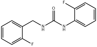 1-(2-fluorophenyl)-3-[(2-fluorophenyl)methyl]urea Struktur