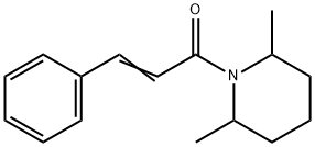 (E)-1-(2,6-dimethylpiperidin-1-yl)-3-phenylprop-2-en-1-one Struktur