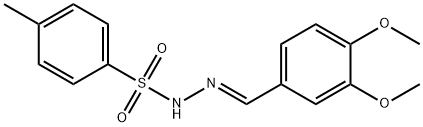 N-[(E)-(3,4-dimethoxyphenyl)methylideneamino]-4-methylbenzenesulfonamide Struktur