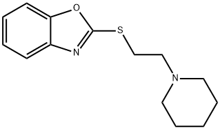 2-(2-piperidin-1-ylethylsulfanyl)-1,3-benzoxazole Struktur