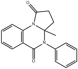 3a-methyl-4-phenyl-2,3-dihydropyrrolo[1,2-a]quinazoline-1,5-dione Struktur