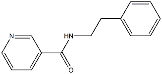 N-(2-phenylethyl)pyridine-3-carboxamide Struktur