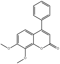 7,8-dimethoxy-4-phenylchromen-2-one Struktur