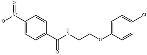 N-[2-(4-chlorophenoxy)ethyl]-4-nitrobenzamide Struktur