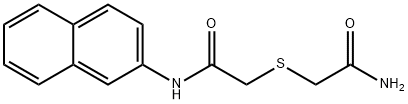 2-[2-(naphthalen-2-ylamino)-2-oxoethyl]sulfanylacetamide Struktur