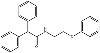 N-(2-phenoxyethyl)-2,2-diphenylacetamide Struktur