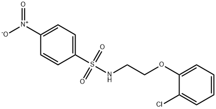 N-[2-(2-chlorophenoxy)ethyl]-4-nitrobenzenesulfonamide Struktur