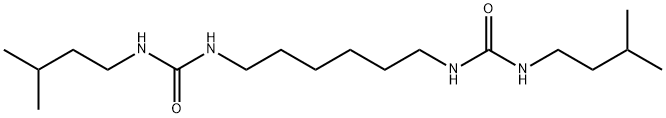 1-(3-methylbutyl)-3-[6-(3-methylbutylcarbamoylamino)hexyl]urea Struktur