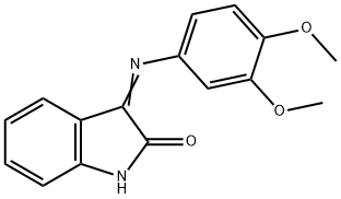 3-(3,4-dimethoxyanilino)indol-2-one Struktur