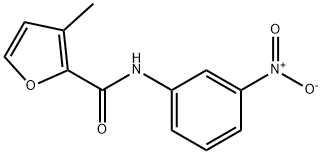 3-methyl-N-(3-nitrophenyl)furan-2-carboxamide Struktur