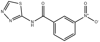 3-nitro-N-(1,3,4-thiadiazol-2-yl)benzamide Struktur