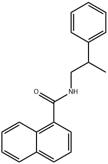 N-(2-phenylpropyl)naphthalene-1-carboxamide Struktur