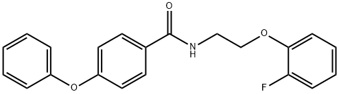 N-[2-(2-fluorophenoxy)ethyl]-4-phenoxybenzamide Struktur