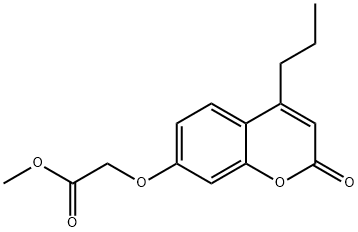 methyl 2-(2-oxo-4-propylchromen-7-yl)oxyacetate Struktur