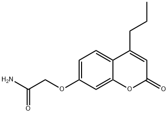 2-(2-oxo-4-propylchromen-7-yl)oxyacetamide Struktur