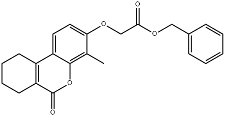 benzyl 2-[(4-methyl-6-oxo-7,8,9,10-tetrahydrobenzo[c]chromen-3-yl)oxy]acetate Structure