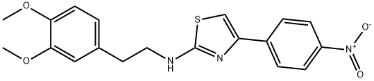 N-[2-(3,4-dimethoxyphenyl)ethyl]-4-(4-nitrophenyl)-1,3-thiazol-2-amine Struktur