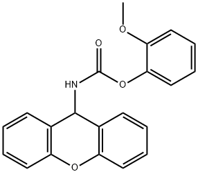 (2-methoxyphenyl) N-(9H-xanthen-9-yl)carbamate Struktur