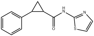 2-phenyl-N-(1,3-thiazol-2-yl)cyclopropane-1-carboxamide Struktur