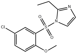 1-(5-chloro-2-methoxyphenyl)sulfonyl-2-ethylimidazole Struktur