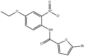 5-bromo-N-(4-ethoxy-2-nitrophenyl)furan-2-carboxamide Struktur