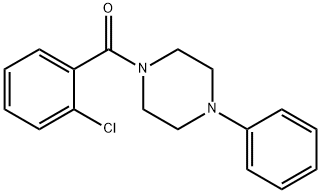 (2-chlorophenyl)-(4-phenylpiperazin-1-yl)methanone Struktur