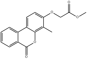 methyl 2-(4-methyl-6-oxobenzo[c]chromen-3-yl)oxyacetate Struktur