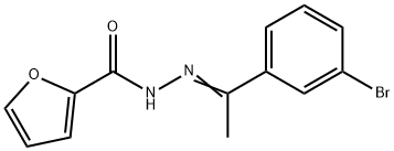 N-[(E)-1-(3-bromophenyl)ethylideneamino]furan-2-carboxamide Struktur