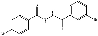 3-bromo-N'-(4-chlorobenzoyl)benzohydrazide Struktur