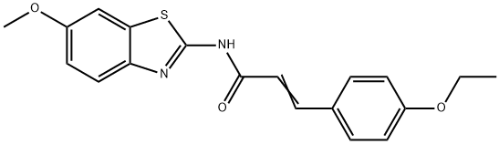 (Z)-3-(4-ethoxyphenyl)-N-(6-methoxy-1,3-benzothiazol-2-yl)prop-2-enamide Struktur