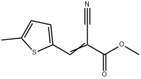 methyl (Z)-2-cyano-3-(5-methylthiophen-2-yl)prop-2-enoate Struktur