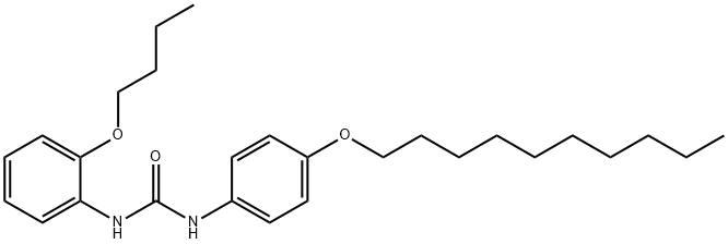 1-(2-butoxyphenyl)-3-(4-decoxyphenyl)urea Struktur