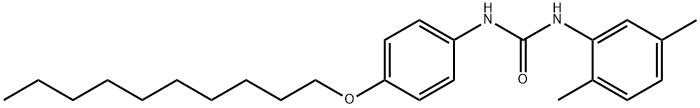 1-(4-decoxyphenyl)-3-(2,5-dimethylphenyl)urea Struktur