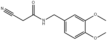 2-cyano-N-[(3,4-dimethoxyphenyl)methyl]acetamide Struktur