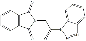 2-[2-(benzotriazol-1-yl)-2-oxoethyl]isoindole-1,3-dione Struktur