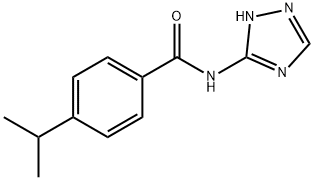 4-propan-2-yl-N-(1H-1,2,4-triazol-5-yl)benzamide Struktur